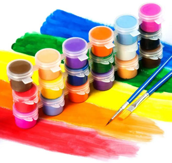 Acrylic Paint Set For Paint By Numbers Clothing Textile Fabric Hand Painted Wall Plaster Painting Drawing For Kids