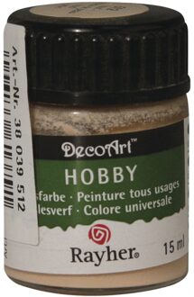 Acrylverf/hobbyverf beige 15 ml hobby materiaal - Hobbyverf Crème