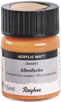 Acrylverf/hobbyverf oranje 15 ml hobby materiaal - Hobbyverf