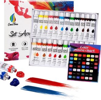 – Acrylverf Set – 24 kleuren