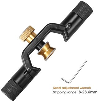 ACS-2 8-28.6Mm Ftth Gepantserde Kabel Stripper Longitudinale Horizontale Kabel Schede Snijder Ftth Gepantserde Glasvezelkabel Slitter dubbele hoofd 8-28mm