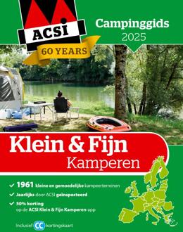 Acsi Klein & Fijn Kamperen Gids 2025 - Acsi Campinggids - ACSI