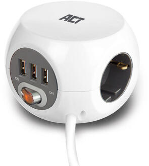 ACT AC2405 Stekkerdoos + USB-A