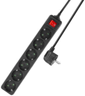 ACT AC2460 Stekkerdoos 6-voudig