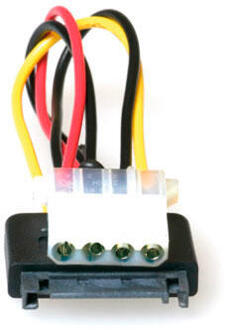 ACT Advanced Cable Technology AK3196 Intern 0.15m SATA Molex (4-pin) Multi kleuren electriciteitssnoer