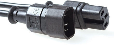 ACT C14 / C16 - C15 stroomkabel - 1 meter