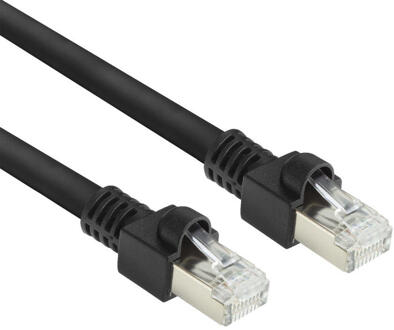 ACT CAT7 S/FTP kabel 0,5m zwart