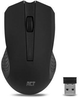 ACT Draadloze muis met nano USB ontvanger 1000dpi zwart