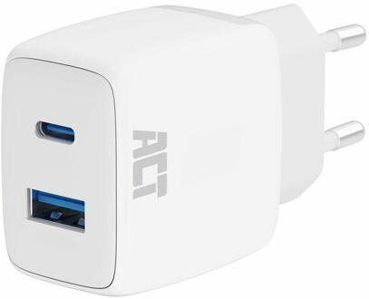ACT USB-A & USB-C 20W snellader