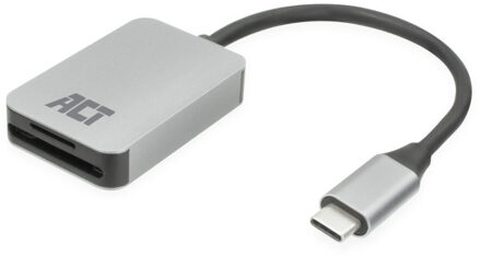 ACT USB-C kaartlezer voor SD en micro SD, SD 4.0 UHS-II Kaartlezer