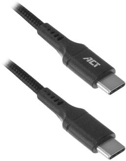 ACT USB-C kabel 1m - Zwart