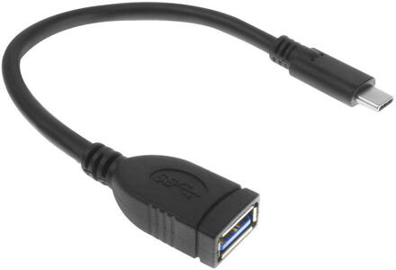 ACT USB-C naar USB A adapter M/F 0,2m