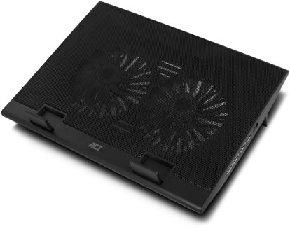 ACT Verstelbare Laptopstandaard 17 inch 4-Poorts Zwart