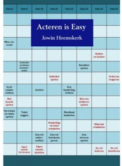 Acteren is easy - Boek Jowin Heemskerk (9463188592)