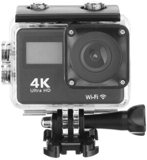 Actie Camera 4K Ultra Hd 30fps Wifi 170D Onderwater Waterdichte Helm Actie Cam Video-opname Camera 'S Sport Cam zwart