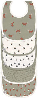 Actie Pack slabbetjes 5 pcs Little Forest Fox Multikleur