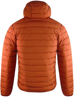 Actieve gewatteerde jas met capuchon voor heren (Roest Oranje)