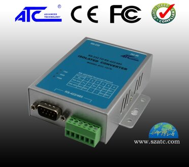 Actieve industrial grade RS232 naar RS485/422 switching hoofd foto-elektrische isolatie converter ATC-107N