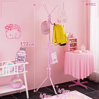 Actionclub Eenvoudige Metalen Ijzeren Kapstok Vloerstaande Kleren Opknoping Opslag Plank Kleerhanger Rekken Slaapkamer Meubels 02