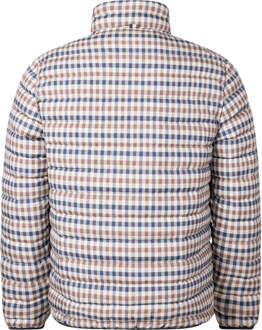 Active 100GR Mock Neck Beige Geruit Jasje - maat