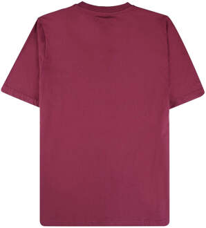 Active Big Logo Burgundy T-shirt - maat Donkerrood