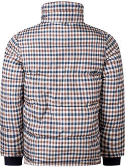 Active Puffer Beige Geruite Jas - maat S