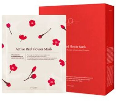 Active Red Flower Mask Set 30ml x 10 pcs