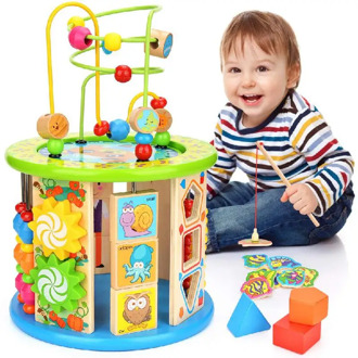 Activity Cube Puzzle Toy, 10 In A Maze Multi-purpose Toy Education Color Classification Puzzle Children's Gift Toys