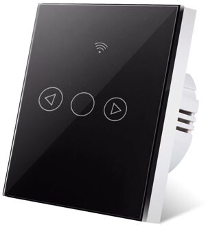 Acus Eu Standaard Wandlamp Dimmen Schakelaar Wifi Touch Switch 1 Gang 1 Manier Smart Leven Thuis Ondersteuning Alexa Google thuis Assistent zwart