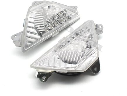 ACZ Motorfiets 1 Paar Voor LED Knipperlichten Shift Light Blinker Indicator Flashers Voor Kawasaki Ninja 300 EX300 wit