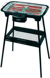 AD 6602 - Elektrische barbecue - 2000 Watt - zwart
