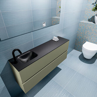 ADA 120cm toiletmeubel army. LEX wastafel urban links 1 kraangat