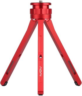 Adai 2 Kleuren Aluminium Video Tafel Statief Traploos Verstelbare Hoogte Universele 1/4-Inch Interface Voor Dslr Slr Camera Smartphone Rood