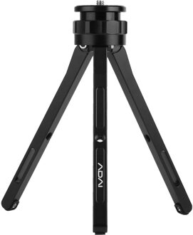 Adai 2 Kleuren Aluminium Video Tafel Statief Traploos Verstelbare Hoogte Universele 1/4-Inch Interface Voor Dslr Slr Camera Smartphone zwart