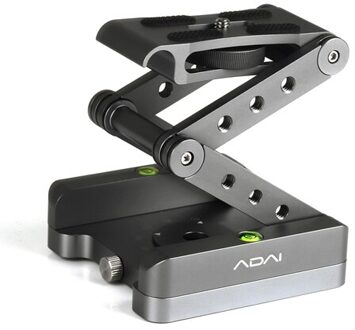 ADAI 360 Graden Rotatie 3-Vouwen CNC Aluminium Quick Release Plaat Houder Statief M Flex Tilt & Ball Head Grijs