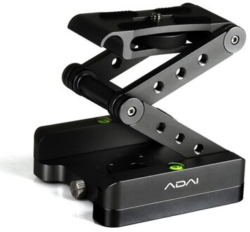 ADAI 360 Graden Rotatie 3-Vouwen CNC Aluminium Quick Release Plaat Houder Statief M Flex Tilt & Ball Head zwart
