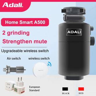 ADALI 500W Kitchen Food Garbage Processor High Horsepower Copper Motor Air Switch food waste disposer Grinder kitchen appliances