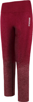 Adapt Dames Ombre Burgundy Leggings Rood - XS