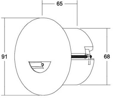 Adapt Wall LED inbouwspot, mat wit