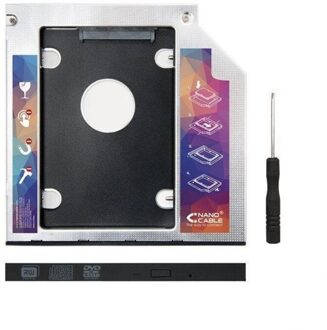 Adaptador para portátil nanocable 10.99.0102 - para sustituir dvd de 12.7mm por hd/ssd de 2.5'/6.35cm 7/9.5mm - sata - incluye