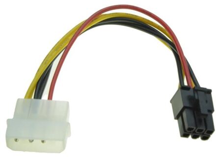Adapter 4-Pin Molex LP4 Naar 6 Pin Pci-Express Pcie Videokaart Power Converter Adapter kabel Eenvoudig Te Installeren 18Cm #98