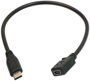 Adapter Converter Ondersteuning Plug En Play Soort C Usb 3.1 Male Naar Mini Usb Vrouwelijke Opladen Datakabel cord Adapter