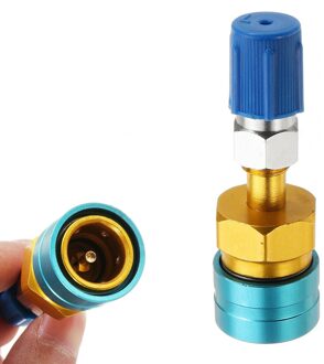 Adapter Quick Fitting Coupler R1234YF Lage Kant Koppeling Naar R134a Koppeling Adapters Auto airco Montage Auto Accessoire