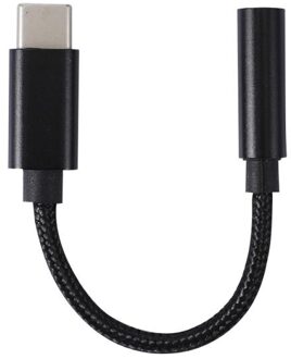 Adapter Type-C Om 3.5 Mm Hoofdtelefoon Digitale Audio Adapter Telefoon Opladen Kabel Audio Adapter Voor Xiaomi 6 Mi6 letv 2 Pro 2 Max2 zwart