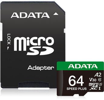 ADATA SPEED PLUS microSDXC 64 GB Geheugenkaart