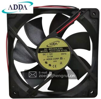 Adda AD1212DB-A71GL Dc Fan Axiale Kogellager 12V 56.3CFM 24.7dB 120X120X25Mm Voor Case En power