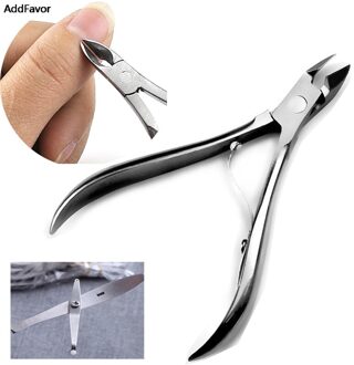 Addfavor Professionele Nail Art Manicure Tool Rvs Nail Art Cuticle Clipper Nipper Schaar, Dode Huid Remover Nail