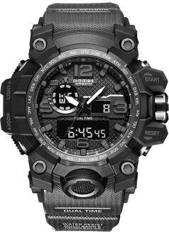 Addies/Aidis Elektronische Horloge Mannen Outdoor Multi-Functionele Sport Waterdichte Student Horloge Mannen Horloges zwart