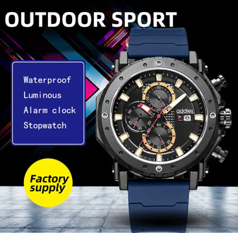ADDIES Top Brand Men Electronic Fashion Sport Watch Mens Luxury Date Waterproof Digital Quartz Chronograph Relogio Masculino