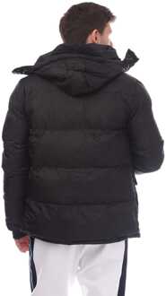Addition Gewatteerde Pufferjas voor heren in zwart - maat